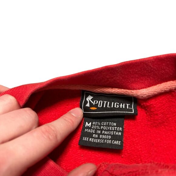 Vintage Nebraska Huskers Embroidered Logo Sweatshirt Medium Red Alumni READ - Picture 6 of 7